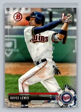 2017 Bowman Draft Picks ROYCE LEWIS 1st ROOKIE CARD RC #BD-1 Minnesota Twins. rookie card picture