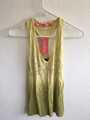 MNGjeans Sequined Gradient Tank Viscose Size M NWT