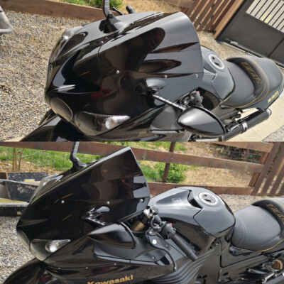 #ad Windscreen For Kawasaki Ninja ZX14R 2006 2021 ABS Windshield Wind Deflector $22.95
