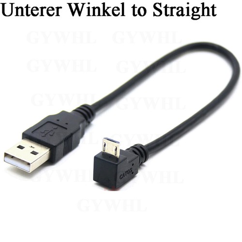 90° Connection Cable Charger USB 2.0 A Male to Micro USB High Speed Data Cable - Picture 12 of 14