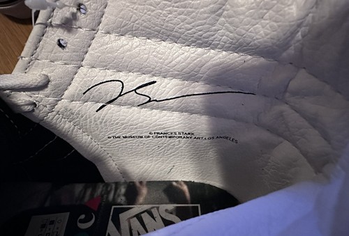 BN VANS X MOCA FRANCES STARK SK8-HI 4 36,5 camoscio/tessile garantito originale - Foto 11 di 11