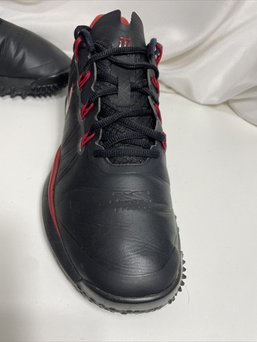 Nike Tiger Woods TW14f Mens Size 8.5 Black Red Soft Cleats Golf Shoes 599416-001 - Picture 14 of 23