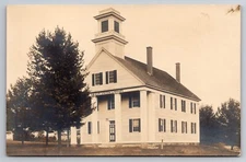 Mt. Caesar Union Library Swanzey New Hampshire c1910 Real Photo RPPC