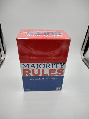 Majority Rules Card Game Are You in the Majority? by Go! Games (Sealed)(New)