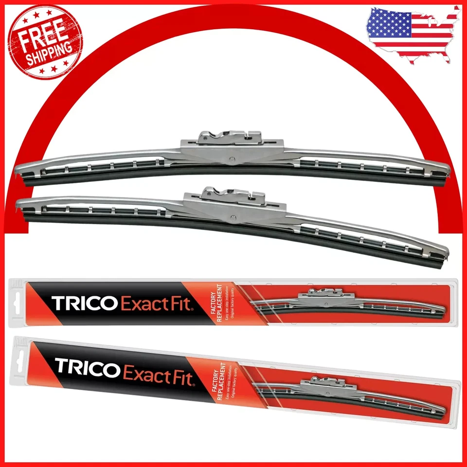 Juego de 2 limpiaparabrisas delantero para Jeep CJ5 CJ7 Commando Ford Bronco Foto 3 de 3