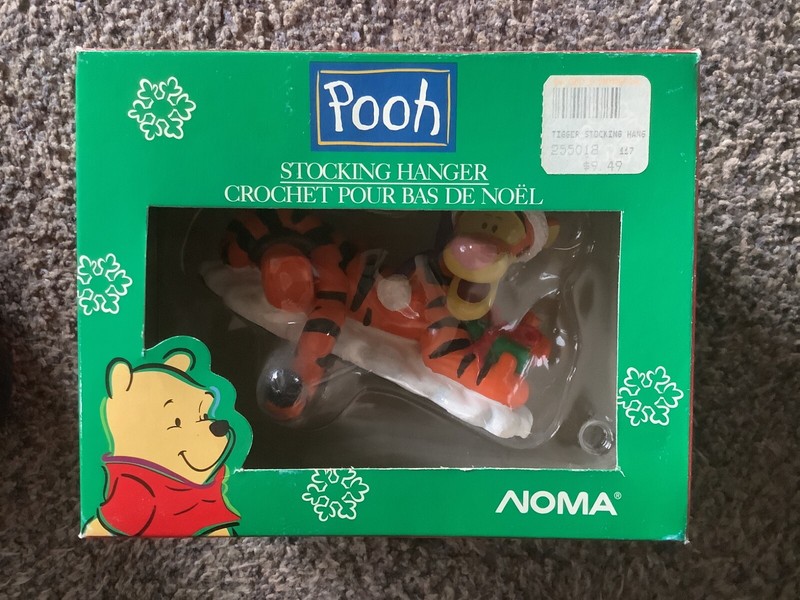 Disney Christmas Winnie the Pooh Tigger Stocking Hanger Noma -D2