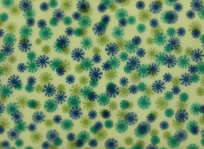 Moving Motion Green / Blue Spinning Gears 1960's VARI-VUE Lenticular Picture 