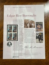 USPS Mint Commemorative Stamp Panel #905, 2012- Edgar R. Burroughs (#4702)