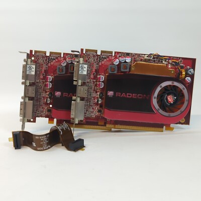 (Paar 2x) Dell ATI Radeon HD 4670 512MB mit CrossFire Anschlüssen PCI-E
