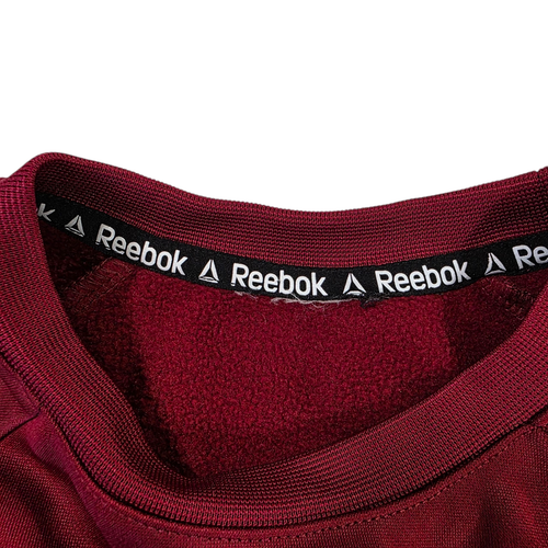 Reebok Boys Sweatshirt Pants Set Maroon 6/7 Fleece Raglan Sleeve Sporty Graphic - Picture 5 of 13