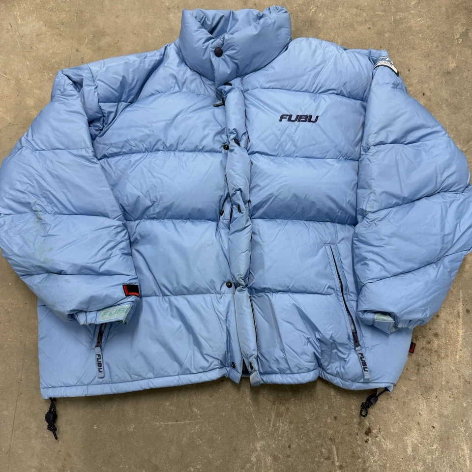 Vtg 90s Y2k Fubu Storm Puffer Jacket XXXL New Old Stock - Image 2 of 4