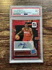 JABARI SMITH JR 2022 DONRUSS RED CHOICE ROOKIE AUTO /49 PSA 9 ROCKETS