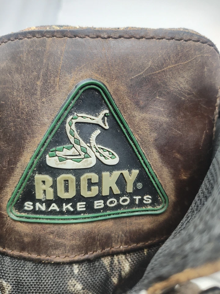Rocky 15” Snake Boots FQ0007534 Lace Up Side Zip Size 14 M Camouflage - Image 3 of 4