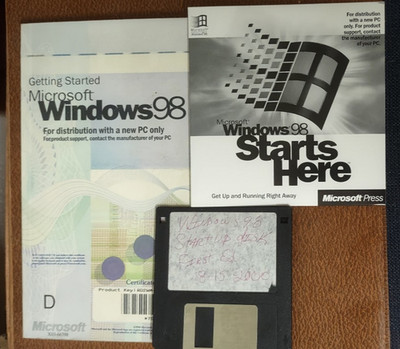MICROSOFT WINDOWS 98 FIRST EDITION OPERATING SYSTEM