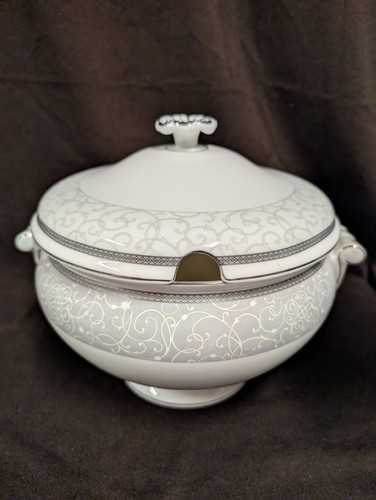 RARE, MINT - Wedgwood Celestial Platinum - Round Tureen - Bone Chima