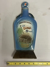 Vintage 1968 Jim Beam Illinois Sesquicentennial Bourbon Whiskey Empty Decanter
