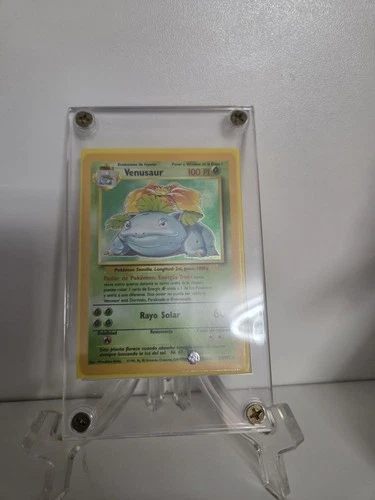 Pokémon Venusaur Holo Rare 15/102 Base Set Spanish 1999 Wizards of the Coast