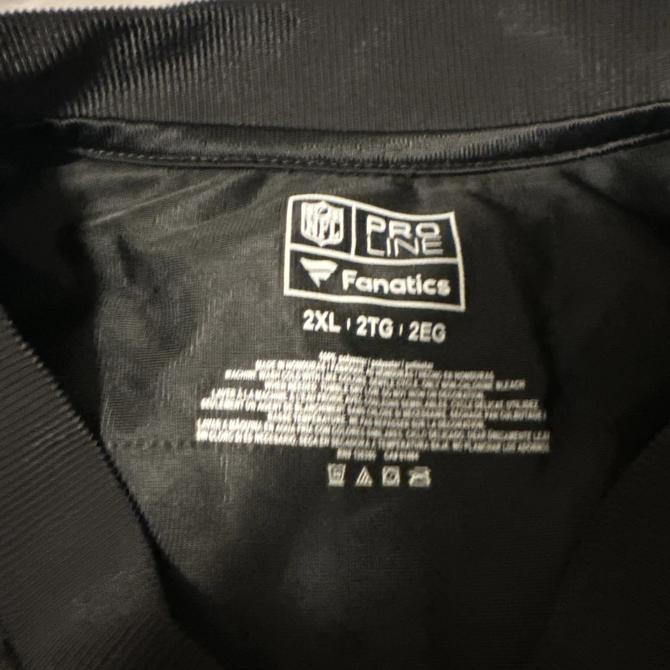 Camiseta deportiva negra de los Baltimore Ravens Lamar Jackson #8 de los fanáticos de la línea profesional de la NFL talla 2XL Foto 4 de 4