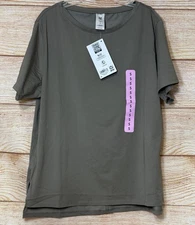 Member's Mark Women's Relaxed Fit Side Slit Active T-Shirt Size Small