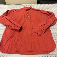 Reproduction 19th Century Civil War Men's Red Shirt, SZ M