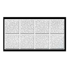 Armstrong Cortega Ceiling Tile, 24 in W x 48 in L, Angled Tegular, 15/16 in Grid
