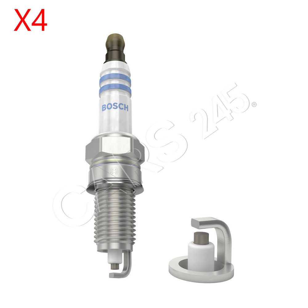 x4 pcs BOSCH Spark Plug For FIAT LANCIA ALFA ROMEO 500 C Doblo Cargo 0242135580