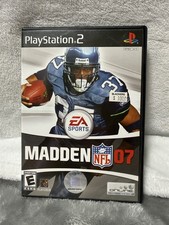 PLAYSTATION 2 PS2 EA SPORTS MADDEN 07 NFL COMPLETE GAME WITH MANUAL