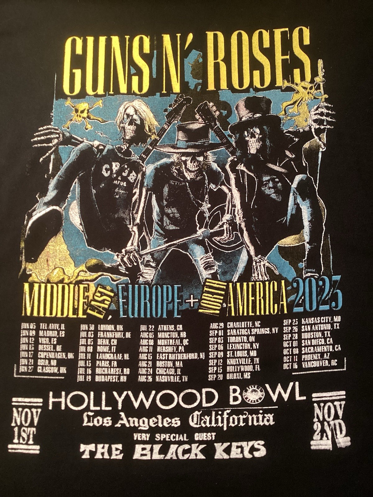 Guns n Roses World Tour 2023 Hollywood Bowl - Gem
