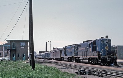 N&W 2477 und 485 mit der Wabash Cannonball abfahrt Decatur IL 1966 8 x 10 Foto