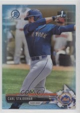 2017 Bowman Draft Chrome Sky Blue Refractor 121/399 Carl Stajduhar #BDC-179 0l2