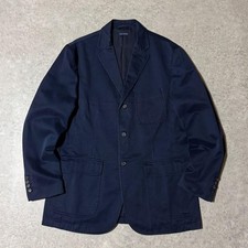 Authentic Polo Ralph Lauren Cotton Twill Navy Blazer Pre Owned Excellent