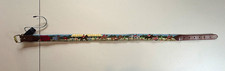Men's Scenic Needlepoint Belt Outdoor Theme Multicolor/Brown Adjustable 26