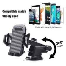 360 In Car Mobile Phone Holder Dashboard Suction Home Universal Mount Windscreen