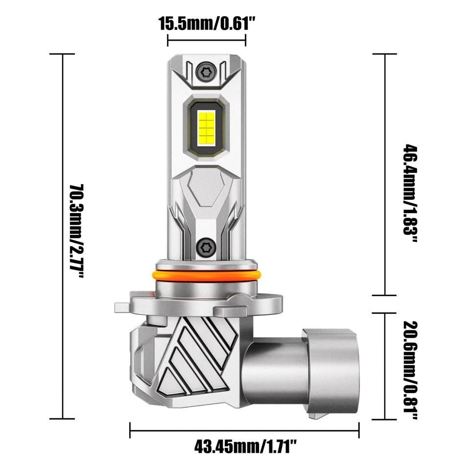 Faro LED alto bajo antiniebla AUXBEAM 9005 H7 H11 para Mazda 3 2004 2005 2006 Foto 3 de 4