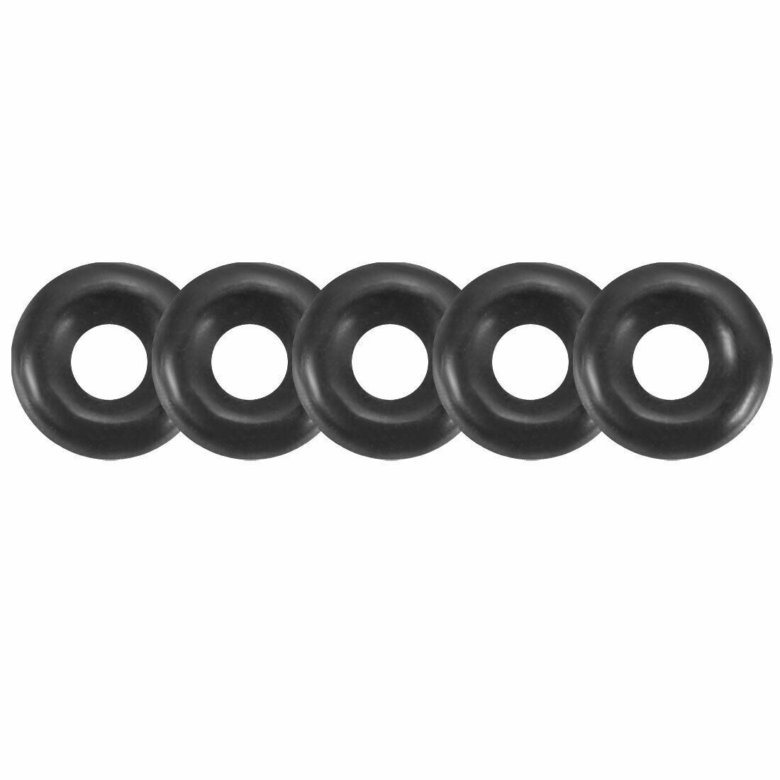 100pcs 3.5x1mm nitrile O-rings heat resistant sealing ring grommets black #ju