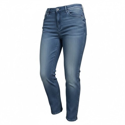 Basic Edition Jeans Women's Sz 14 Blue Wash Straight Stretch Normcore 29-6