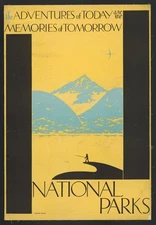 Vintage National Park Travel Art Poster Print