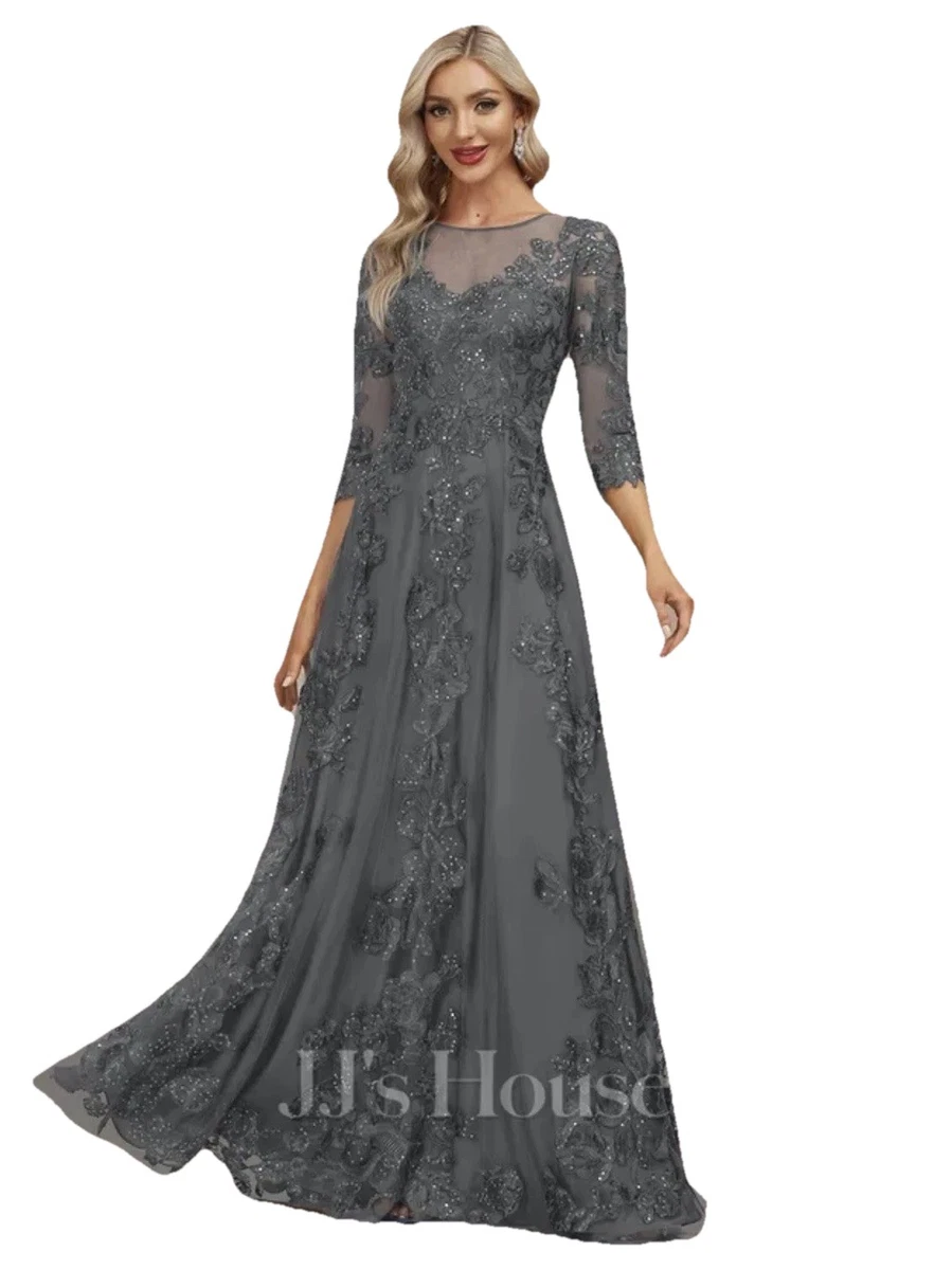 Lace A-Line Gray Dresses for Women for sale | eBay