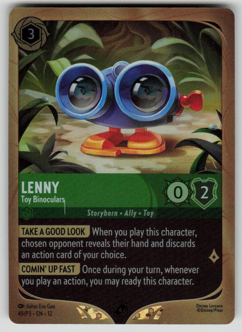 Lenny-Toy Binoculars 49 Disney Lorcana Promo Cards for sale | eBay