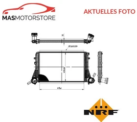 LADELUFTKÜHLER KÜHLER LADELUFT NRF 30454 A FÜR VW PASSAT,GOLF V,TIGUAN,TOURAN