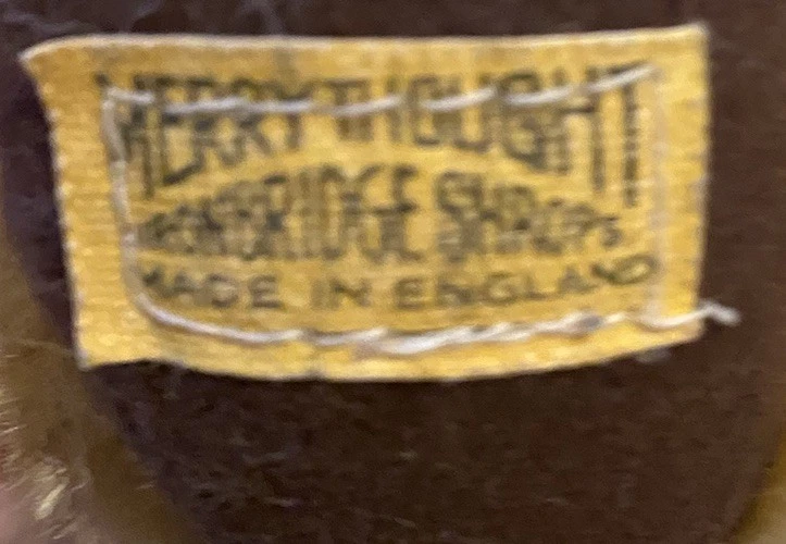 Peluche de colección Merryought Cheeky Bear Mohair años 60 1970 campanas en orejas etiqueta Foto 4 de 4