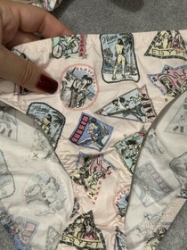 AGENT PROVOCATEUR Amylee Retro Pin-Up Printed Bikini Set US/UK 34B / 2 Rare