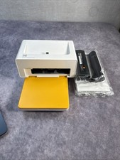 KODAK Instant Photo Printer Dock PD460 White Yellow Smartphone 4x6 no cord WORKS