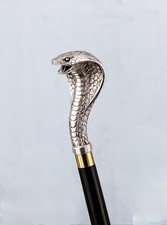 Eye Catching Cobra Head Walking Cane - Handcrafted Victorian Walking Cane Stick