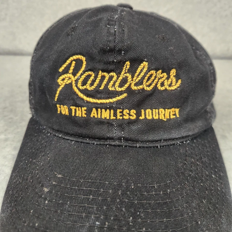 Ramblers 帽子 Snap Back 黑色刺绣 适用于 The Aimless Journey RIGd 男式 — 第 4/4 张图片
