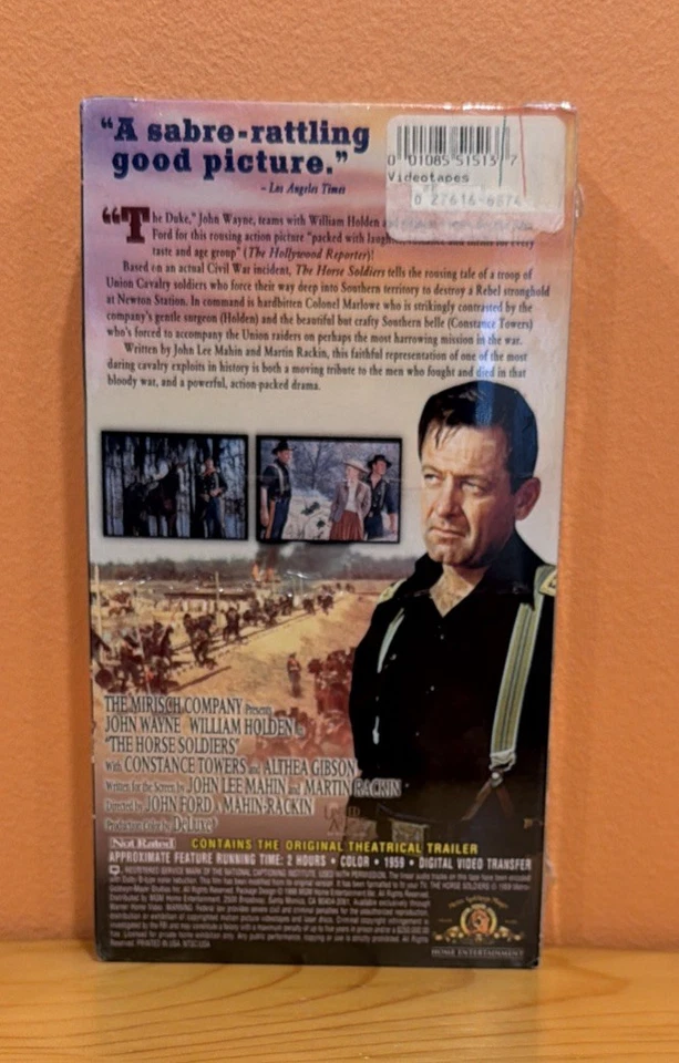 The Horse Soldiers (VHS, 1998, Western Legends) - Image 2 of 4