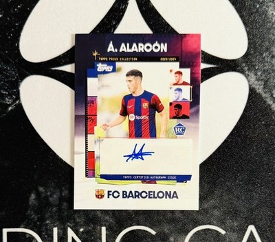 2023-24 Topps Focus FC Barcelona Set - Angel Alarcon Base Autograph SA-AA