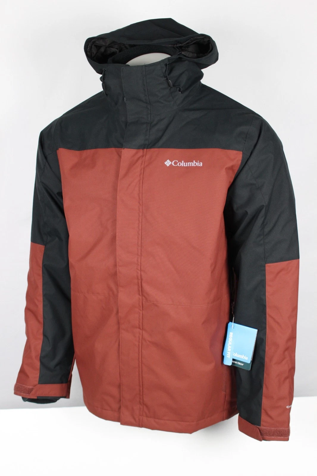 Columbia Men's Hikebound Interchange 3 in 1 Hooded Ski Jacket Black Red WM4714