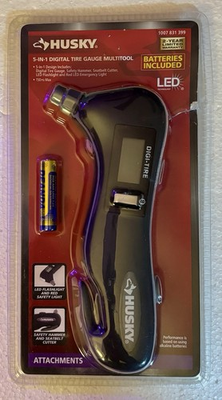 #ad Husky 5 in 1 Digital Tire Pressure Gauge amp; Safety Multi Tool #1007831399 “NEW” $8.95