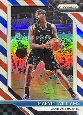 2018-19 Panini Prizm Red White Blue MARVIN WILLIAMS Charlotte Hornets